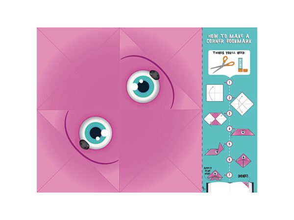 Origami Corner Monster Bookmarks
