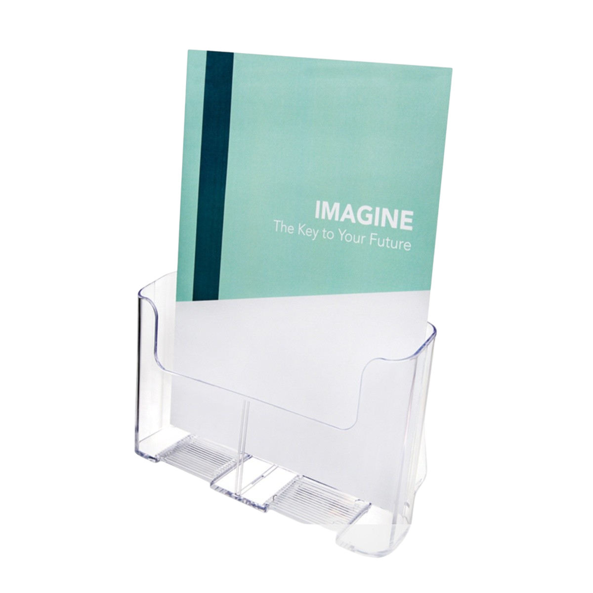 Single Pocket Free Standing Brochure Holder - Portrait - Image 2